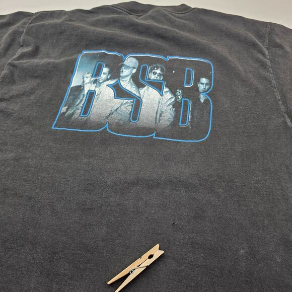 Vintage Backstreet Boys T Shirt Men Large Rare 90s Fade Distress Double Side BSB - Picture 10 of 12